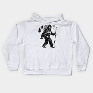 the jurney of the bigfoot Kids Hoodie